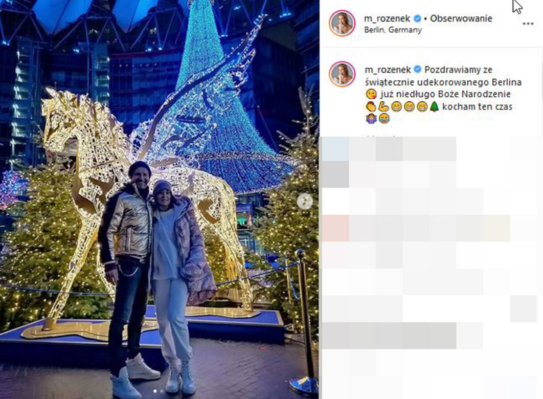Małgorzata Rozenek-Majdan z Radkiem i dziećmi w Berlinie na Jarmarku Świątecznym 