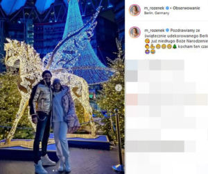 Małgorzata Rozenek-Majdan z Radkiem i dziećmi w Berlinie na Jarmarku Świątecznym 