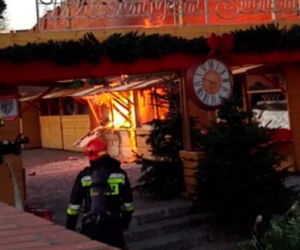 Pożar na jarmarku