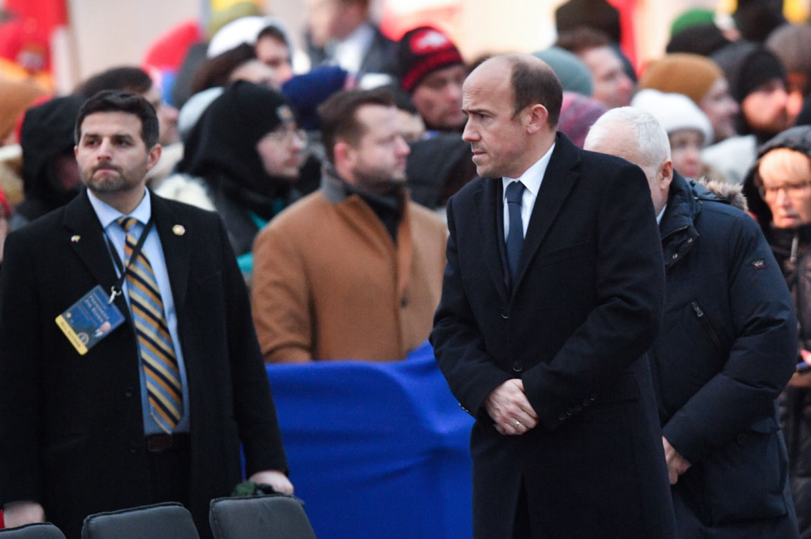 Wystąpienie Joe Bidena w Arkadach Kubickiego w Warszawie