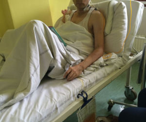 Przez gips zgniła mi ręka