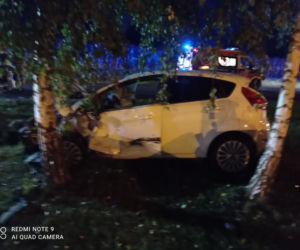 Młody kierowca wyprzedzał na trzeciego