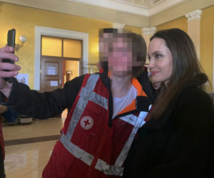 Angelina Jolie na Ukrainie