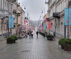 Ulice Kielc w dniu Święta Niepodległości 2020