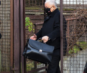 Jarosław Kaczyński w drodze do sejmu