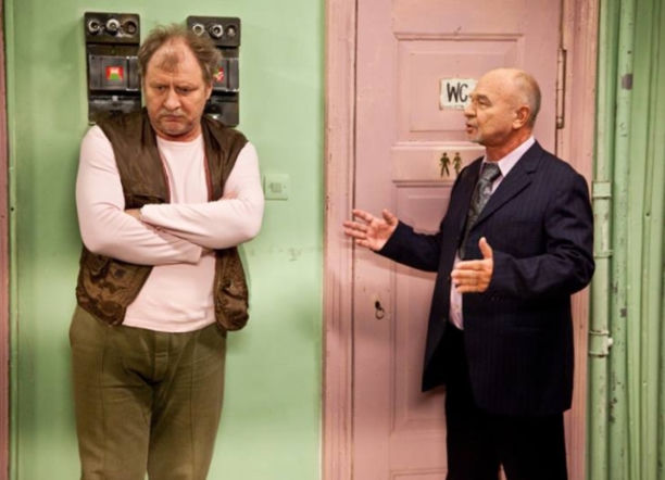 Świat według Kiepskich. Ferdek (Andrzej Grabowski), Marian Paździoch (Ryszard Kotys)