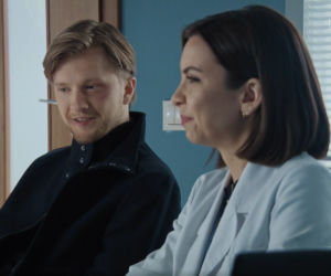 M jak miłość, odc. 1602: Łukasz (Jakub Józefowicz), Aneta (Ilona Janyst)
