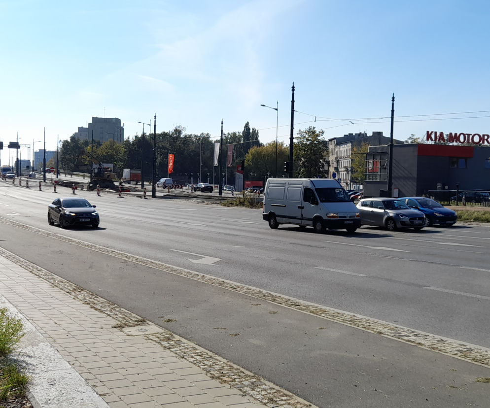 przejezdna druga nitka na al. Rydza-Śmigłego