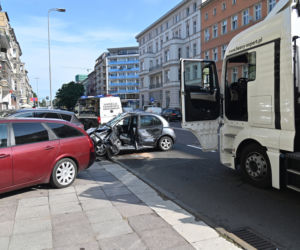 Szczecin: Wypadek na ulicy Wojska Polskiego