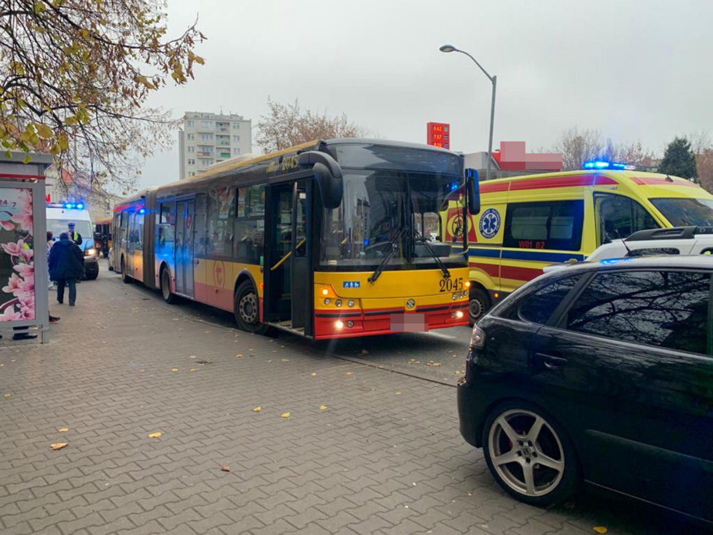 Dantejskie w autobusie. Kilkoro dzieci rannych po gwałtownym hamowaniu