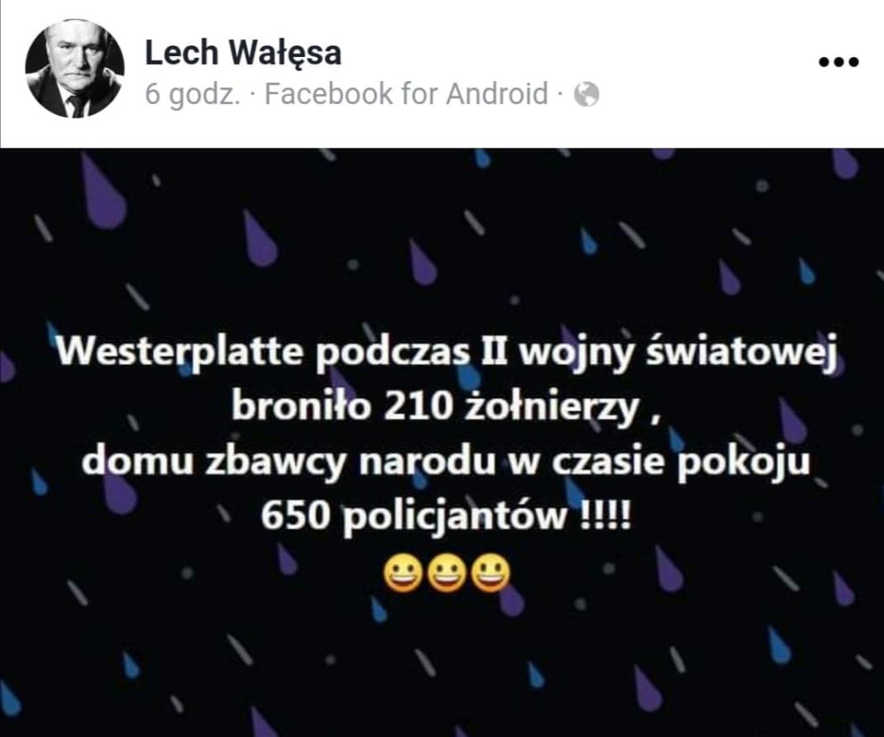 Lech Wałęsa Facebook