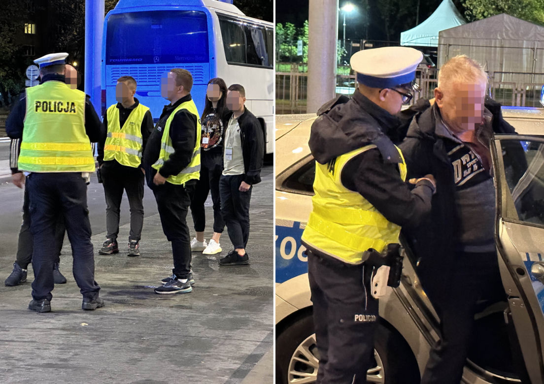 Dantejskie sceny na Dworcu Wschodnim. Kierowca autokaru potrącił pieszego. Obaj byli pijani