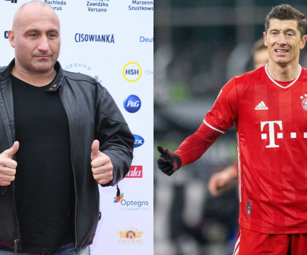 Marcin Najman i Robert Lewandowski