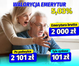 Waloryzacja emerytur wyższa niż zakładał rząd. Minimalna emerytura wzrośnie o ponad 90 złotych