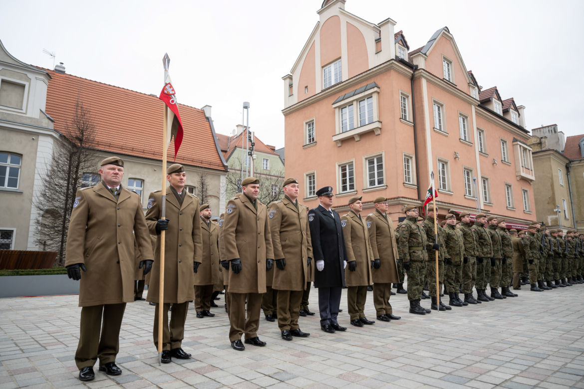 Przysięga terytorialsów w Poznaniu