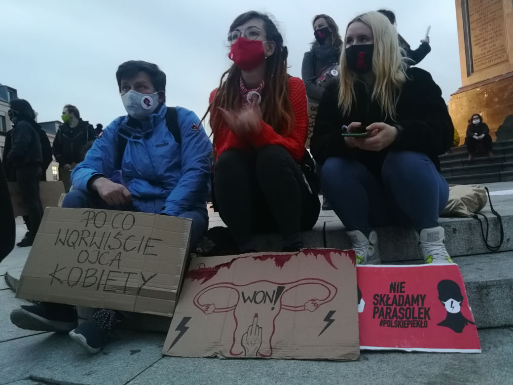 Protest kobiet w Warszawie 30.10.2020