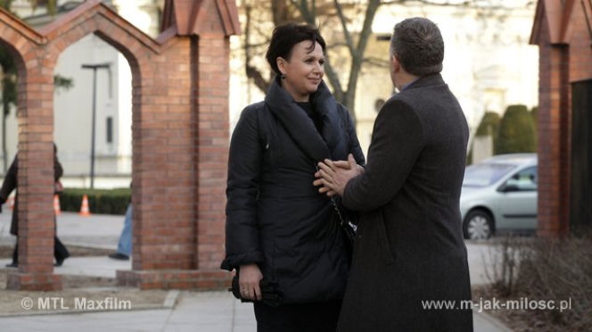 M jak miłlość po wakacjach 2014 Artur Rogowski (Robert Moskwa), Marysia (Małgorzata Pieńkowska)