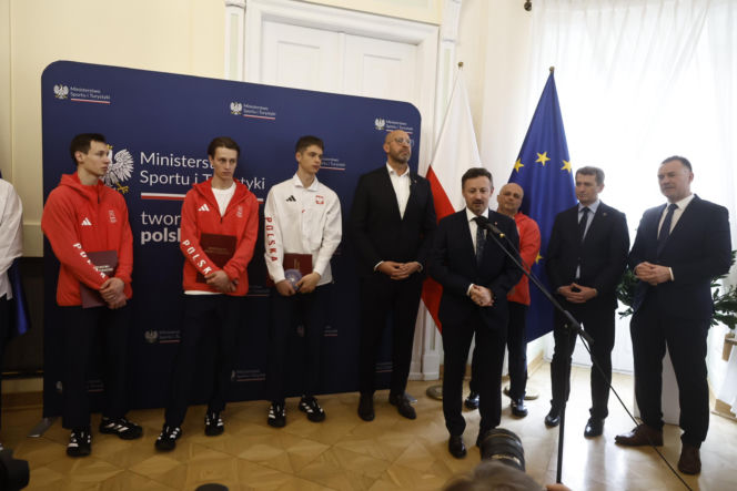 Kacper Tomasiak, Władimir Semirunnij i inni na spotkaniu u Ministra Sportu