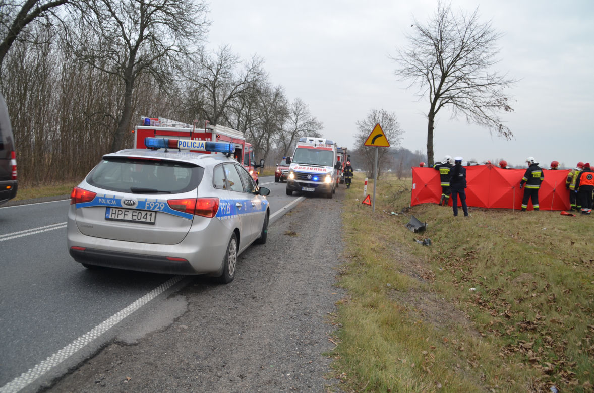Śmiertelny wypadek na dk 74. Nie żyje kobieta