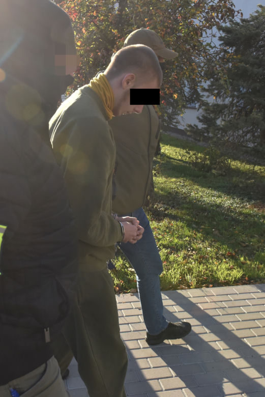 Doprowadzenie do prokuratury podejrzanego o zamordowanie Nadii G.