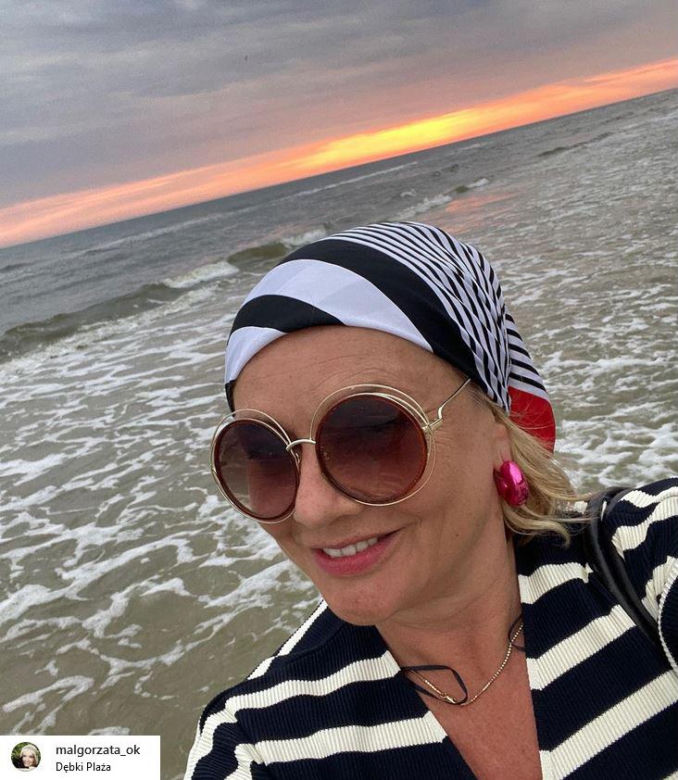 Małgorzata Ostrowska-Królikowska kajakiem po Bałtyku