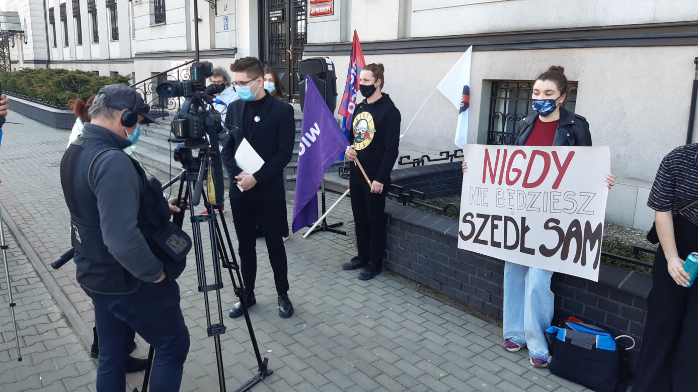 Licealista stanął przed sądem za udział w strajku kobiet