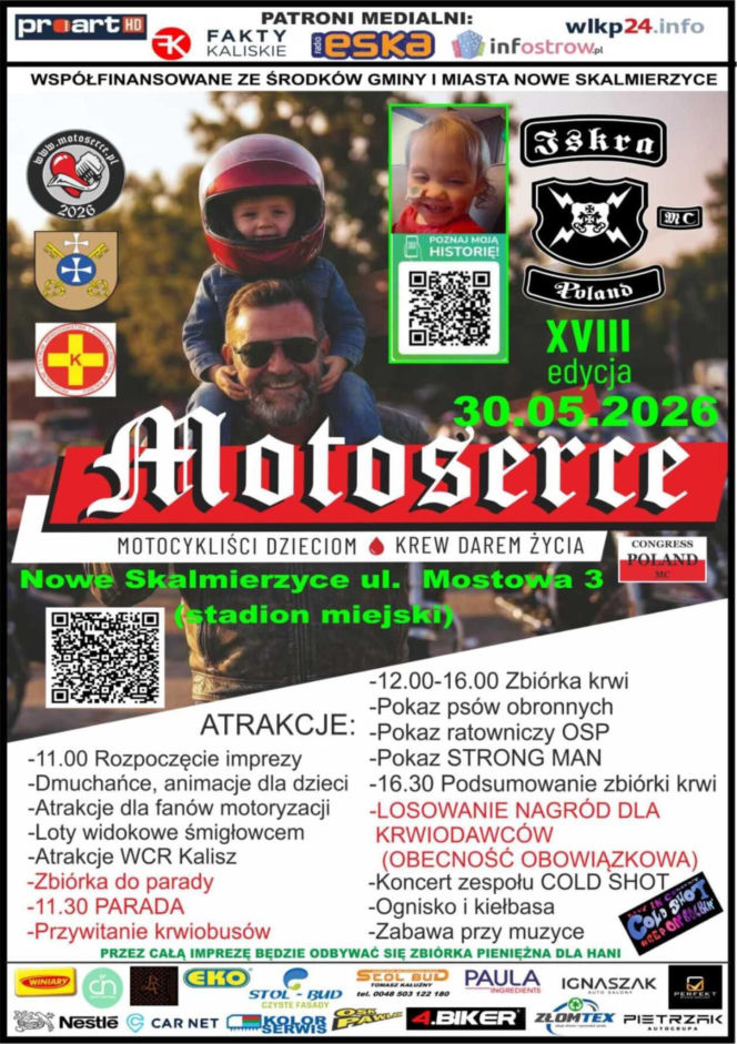 Będzie można się pobawić i przy okazji pomóc! Przed nami 18. edycja akcji MOTOSERCE w Nowych Skalmierzycach
