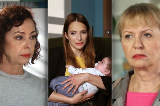 Barwy szczęścia. Agnieszka Walczak (Anna Dereszowska), Judyta (Magdalena Kuta), Basia Grzelak (Sławomira Łozińska)