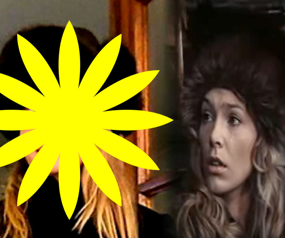 Joanna Kurska (z lewej) niczym Oleńka z Potopu (w tej roli Małgorzata Braunek)