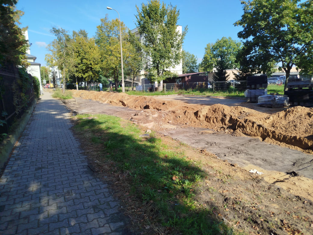 Roboty drogowe na ulicy Błonie w Siedlcach