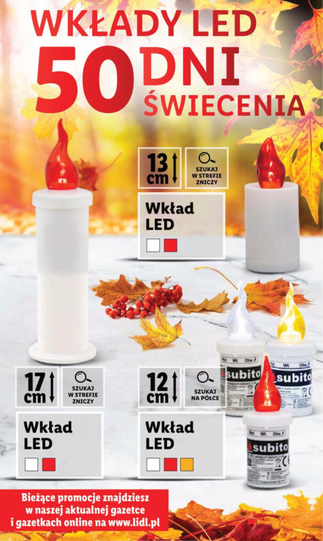 Znicze w Lidlu