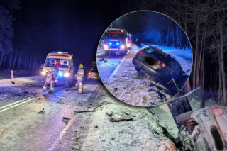 Pijak wywołał drogowy koszmar? Wielu rannych pod Iławą. Szedł złą stroną jezdni