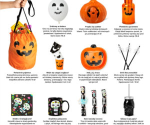 Gadżety i stroje na Halloween w sklepach flying tiger