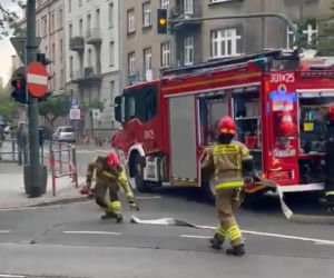 Pożar w centrum Krakowa! O krok od eksplozji. Miasto sparaliżowane