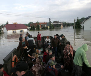 	Powódź, podkarpacie - powiat tarnobrzeski, Sokolniki, Trześń