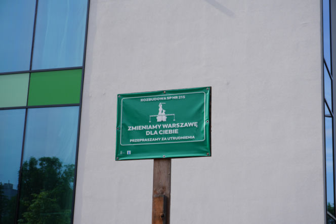 SP 215 na Pradze w remoncie