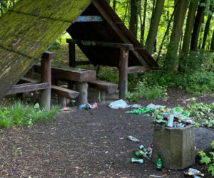 Park Młociński jak wysypisko śmieci