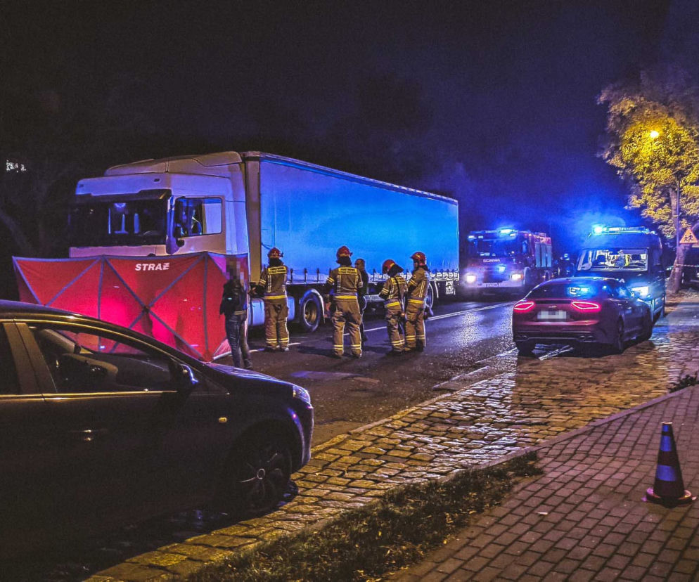 Wypadek w Zabrzu. Cieżarówka potrąciła pieszego