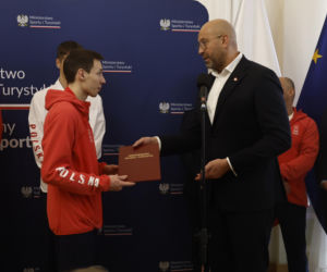 Kacper Tomasiak, Władimir Semirunnij i inni na spotkaniu u Ministra Sportu