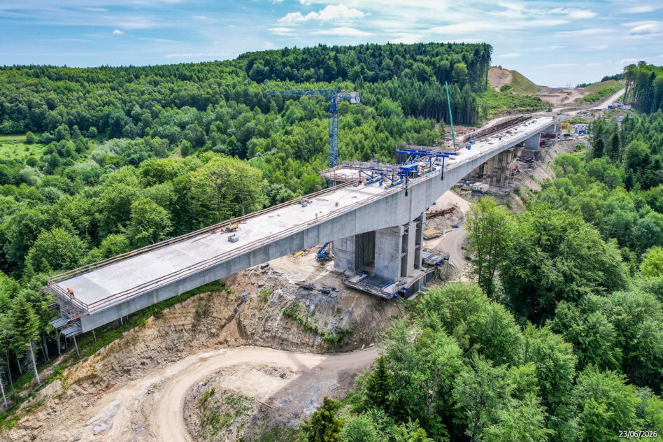 Budowa S19 - Babica Jawornik z najwyższą estakadą w Polsce
