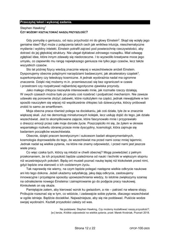 Egzamin ósmoklasisty 2026 polski: Arkusze CKE i odpowiedzi - sprawdź, czy zdałeś! 11.05.2026