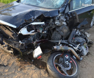 KOSZMARNY wypadek w Rudniku! Nie zyje młody motocyklista [ZDJĘCIA]
