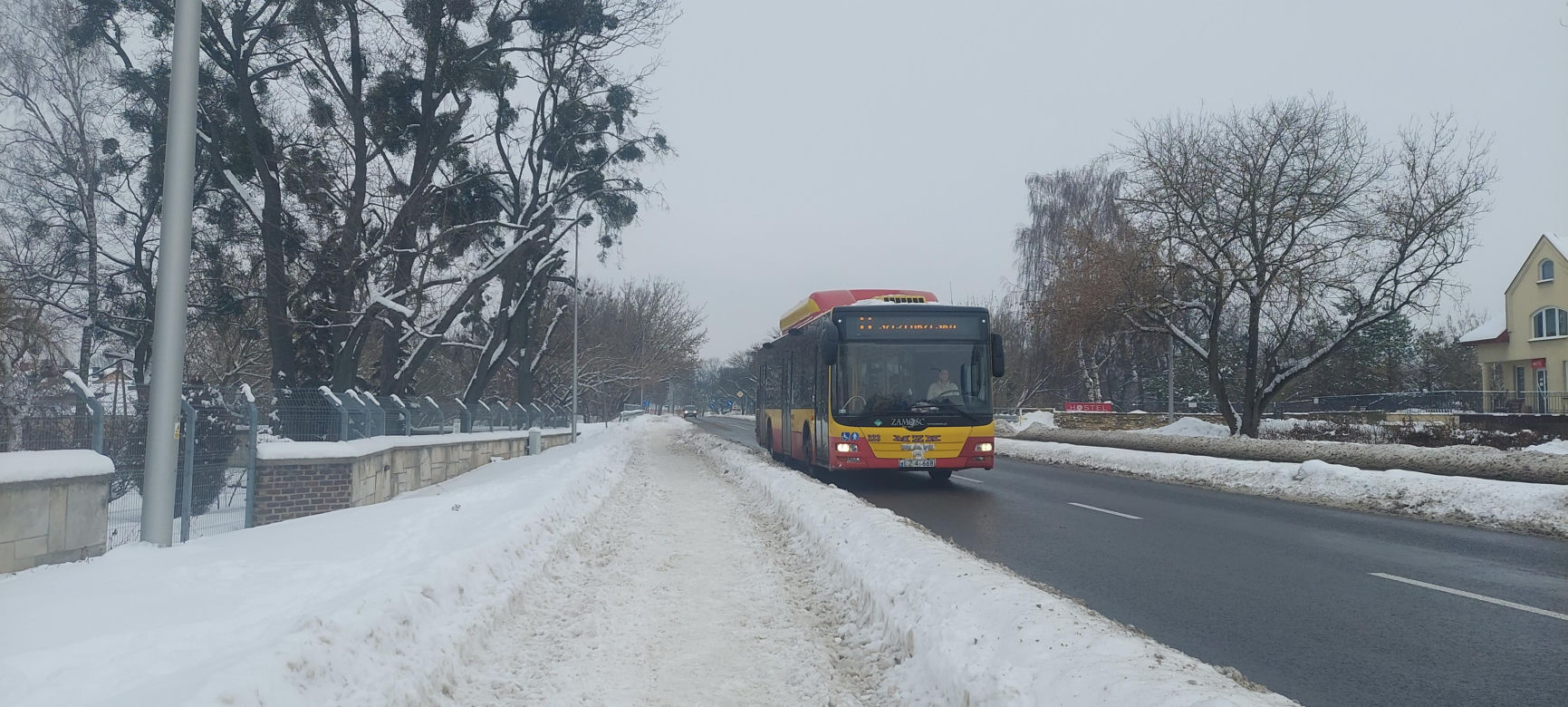 zima w Zamościu