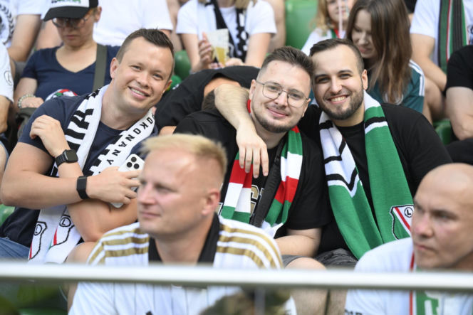 Legia Warszawa - Zagłębie Lubin: Zdjęcia kibiców