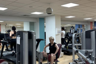 Joanna Scheuring-Wielgus na siłowni