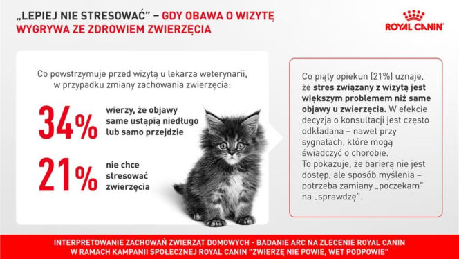 „Zwierzę nie powie, wet podpowie” - 71% opiekunów ufa swojej ocenie stanu zdrowia zwierzęcia. Czy słusznie?