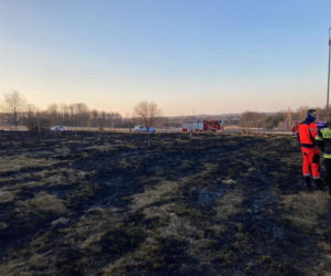 Zwęglone zwłoki mężczyzny w Zaczarniu. Zginął w trakcie wypalania traw