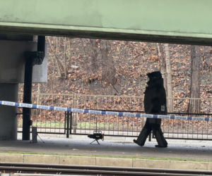 Akcja pirotechników rondo Starzyńskiego