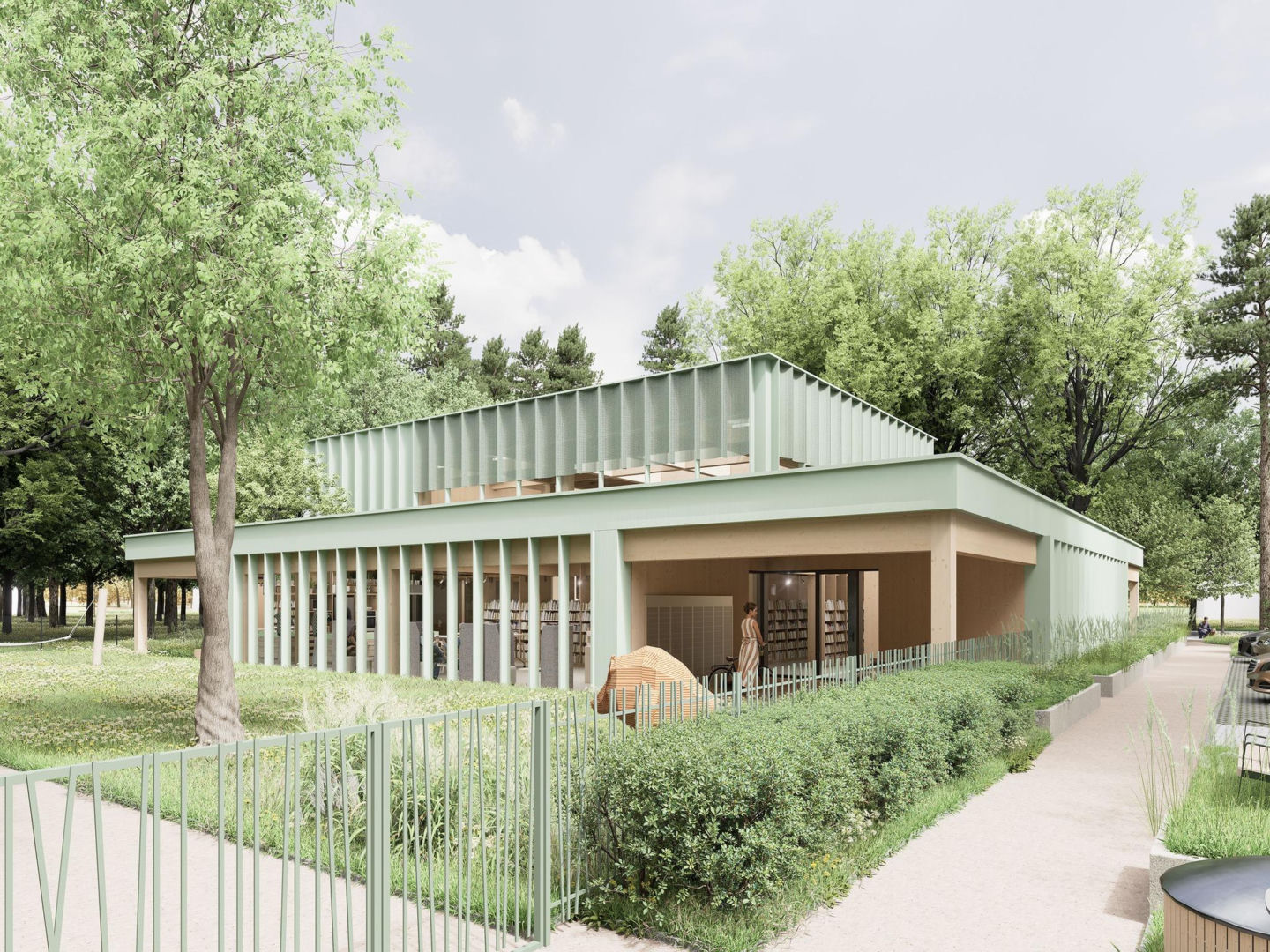 Koncepcja xystudio - biblioteka w Wesołej w Warszawie