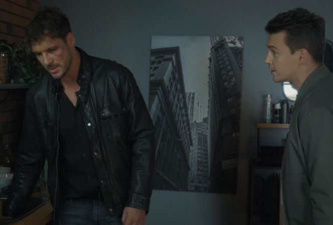 M jak miłość, odcinek 1923. Marcin (Mikołaj Roznerski), Jakub (Krzysztof Kwiatkowski)